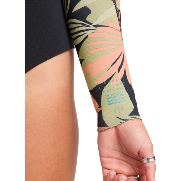 2026 Billabong Da Donna Salty Dayz Natural 2mm Manica Lunga Muta Primaverile Muta 24BW193503 - Black Tropical